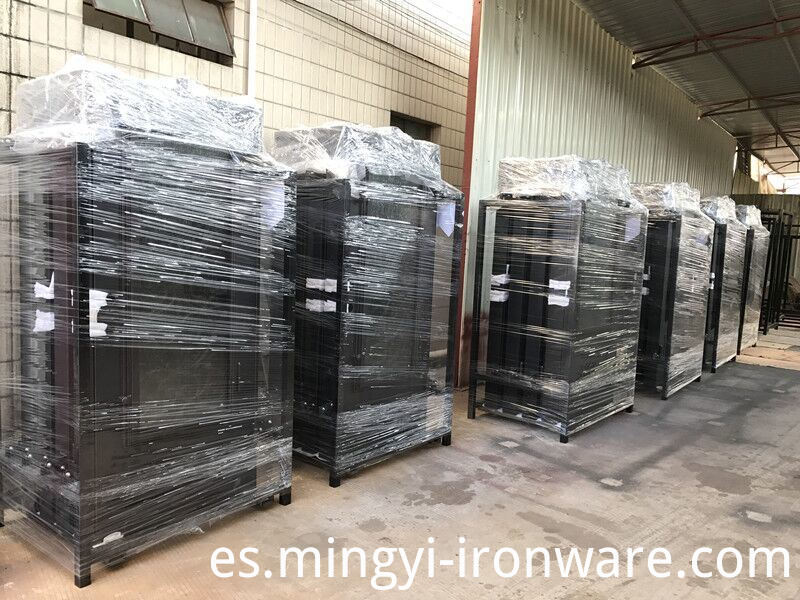 Puertas de entrada de hierro forjado de seguridad estándar de Hot Sales America